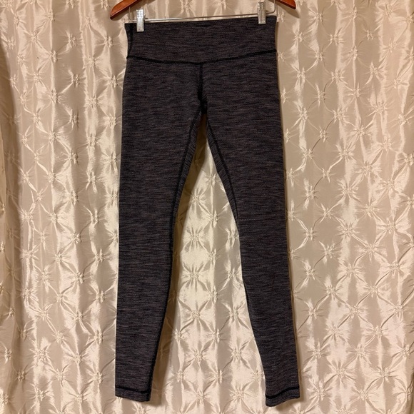 Lululemon Wunder Under Pant Leggings Coco Pique Black White Grey - Picture 6 of 14